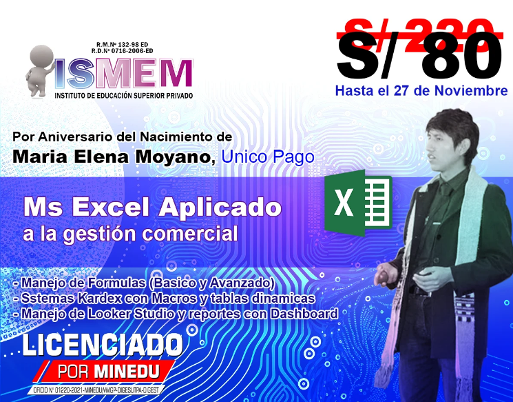 Diseño excel aplicado rebaja